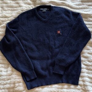 100% Baby Alpaca Wool Polo Golf Ralph Lauren Sweater M